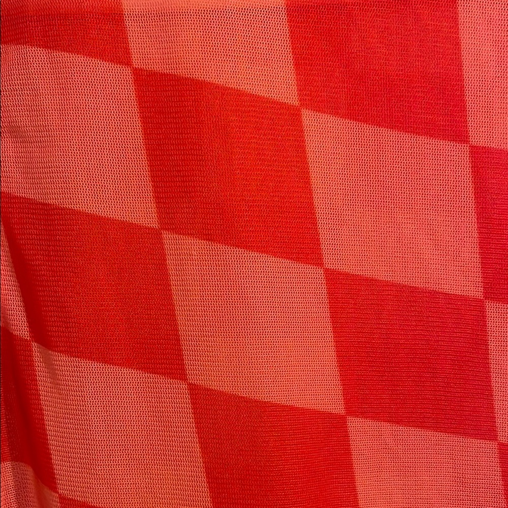 Mesh Checkered Dress - Picture 3 of 3